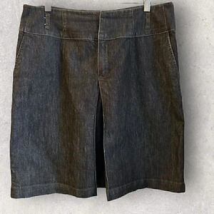 Women's Dark Jean Skirt stretch denim Axcess by liz claiborne size 14